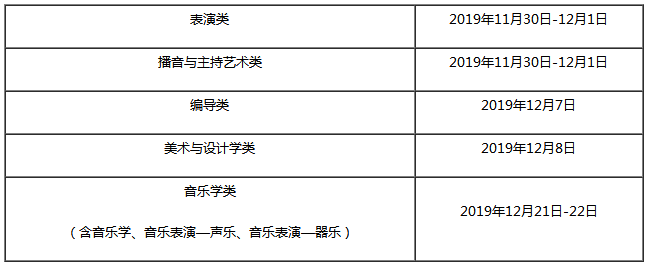 2020上海艺术类专业统考考试时间公布 2020上海艺术类专业统考考试时间公布