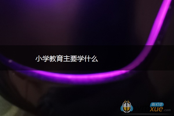 小学教育主要学什么