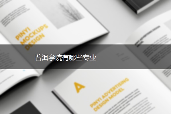 普洱学院有哪些专业