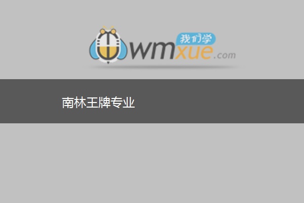南林王牌专业