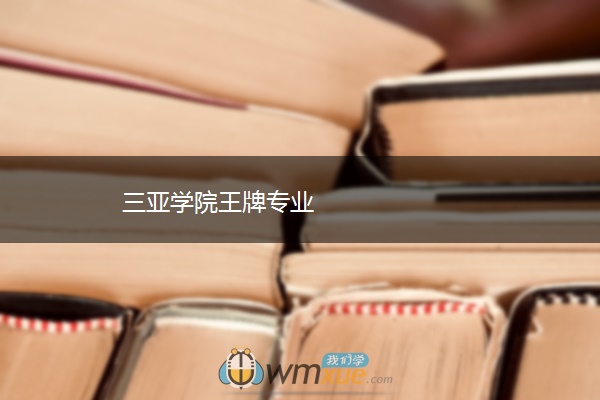 三亚学院王牌专业