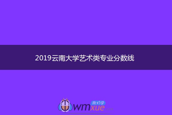 2019云南大学艺术类专业分数线 2019云南大学艺术类专业分数线