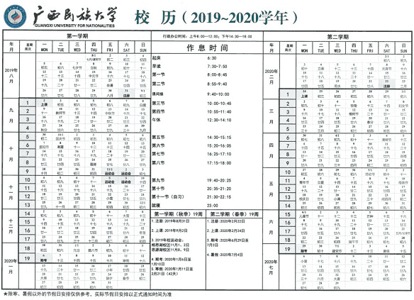 2020广西各大学寒假什么时候开学 2020广西各大学寒假什么时候开学