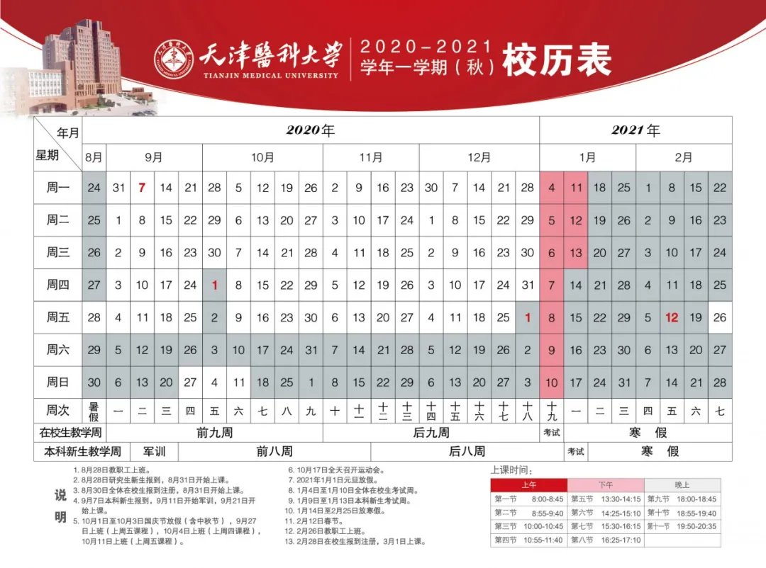 2021年天津医科大学寒假放假时间 什么时候开学 2021年天津医科大学寒假放假时间 什么时候开学